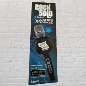 TZUMI Rock Solo Black Professional Karaoke Microphone Mixer Bluetooth Speaker